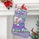 thumbnail image 2 of Las Aventuras de Tiny Toon Tema: Calcetines de Navidad, fino lino blanco para colgar en escaleras y chimenea, decoración navideña para el hogar, regalo de Navidad. 45cm × 32cm, 2 of 5