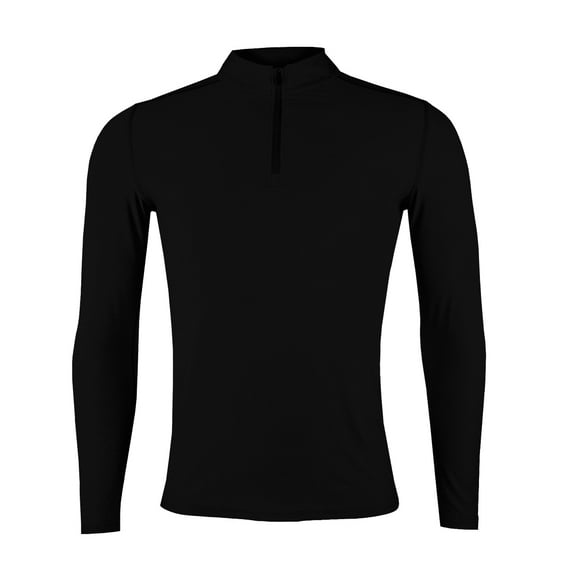 Polera Dry Fit Con Cierre Manga Larga Hombre