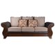 thumbnail image 1 of Sofa 3 Cpos Strauss Pu/Tela Chocolate, 1 of 5