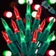 thumbnail image 1 of Luces navideñas LAMPHOME 100 rojas y verdes, 20 m, incandescentes, 1 of 7