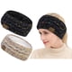 thumbnail image 1 of Diadema cálida de invierno para mujer, forro polar peludo, tejido de cable grueso, calentador de orejas, 1 of 8