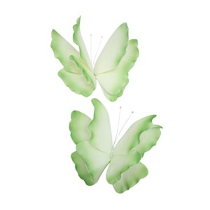 Bothyi - 2 Decoraciones De Mariposas Artificiales Creativas Para Decoración De Pared De Bodas, Festivales, Color Verde