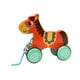 thumbnail image 2 of Juguete De Madera Hecho A Mano Para Empujar Y Tirar De Animales, Juguetes Para Niñas Y Niños, Caballo, 2 of 5