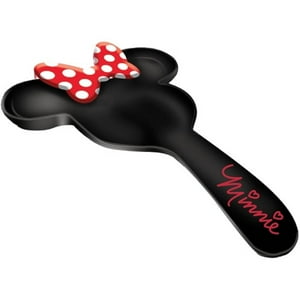 Disney - Soporte Para Cucharas Minnie Mouse Cerámica Negra 26 Cm