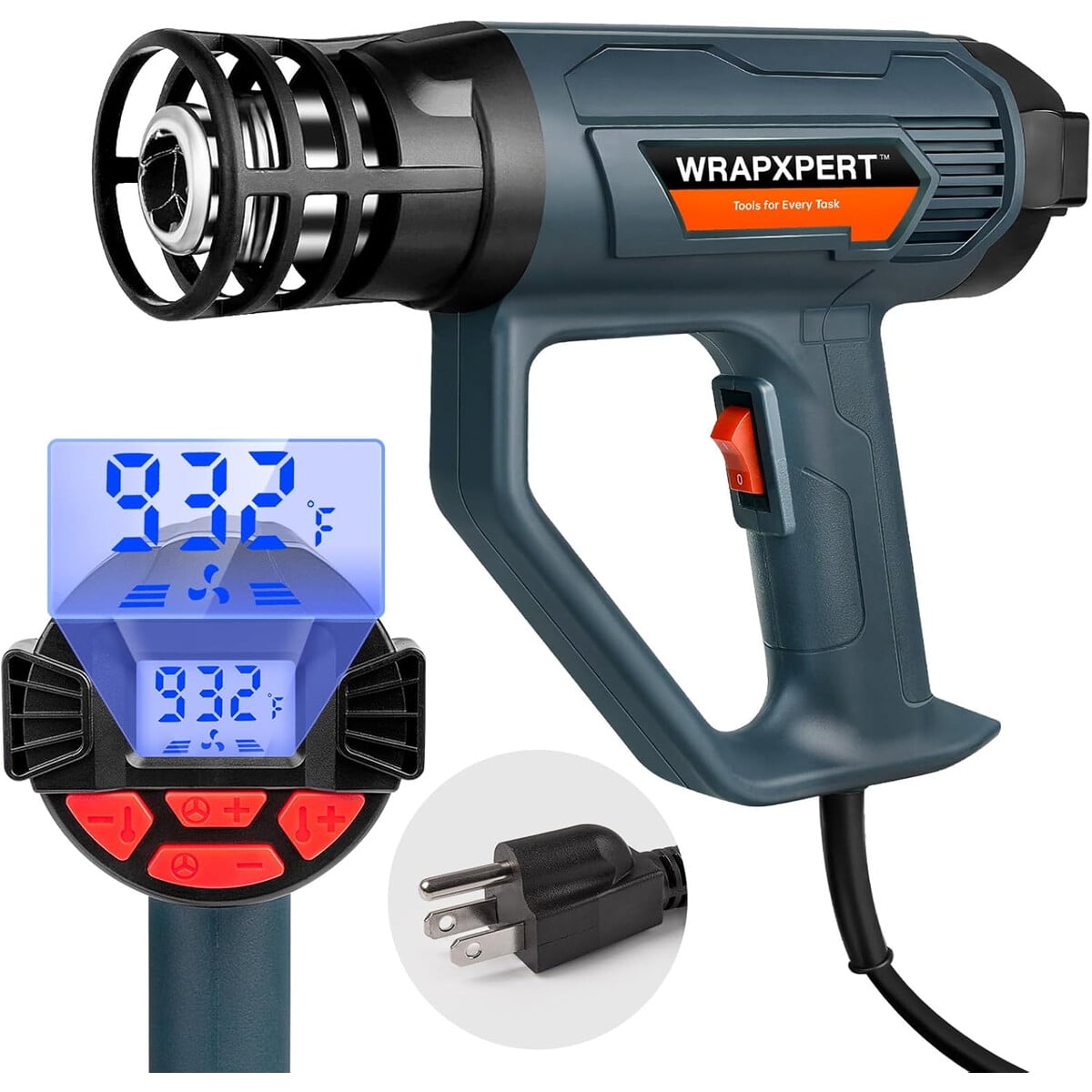 Pistola De Calor Wrapxpert 2000w Lcd Ajustable Vinilo