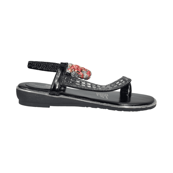 SANDALIAS BONNY FRANCO NEGRO CASUAL MUJER | 301-0037 - Talla 39