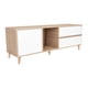 thumbnail image 1 of Rack TV 60" 1 Puerta 2 Cajones 58,4x158,4x45,6 Cm Café Y Blanco, 1 of 12
