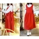 thumbnail image 4 of Delantal de talla grande para mujer con 2 bolsillos, estilo japonés, ideal para pintar, limpiar y cocinar., 4 of 5