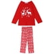 thumbnail image 1 of INSPIRE CHIC Conjunto de Pijamas Familiares de Navidad con Ciervo, Camiseta de Manga Larga con Pantalones, Conjunto de Ropa de Estar para Mujer Talla L Rojo, 1 of 5