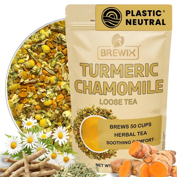 Té de hierbas BREWIX Cúrcuma y Manzanilla a granel 100 g