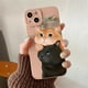 thumbnail image 1 of TF4836 Cat (Black Cat Orange Cat & Blue Cat) Pink Lens Protective High-quality Phone Case, Gift For Birthday, Girlfriend, Boyfriend, Friend Or Yourself, For Apple IPhone 14 13 12 11 XS XR X 7 8 6s Min, 1 of 2