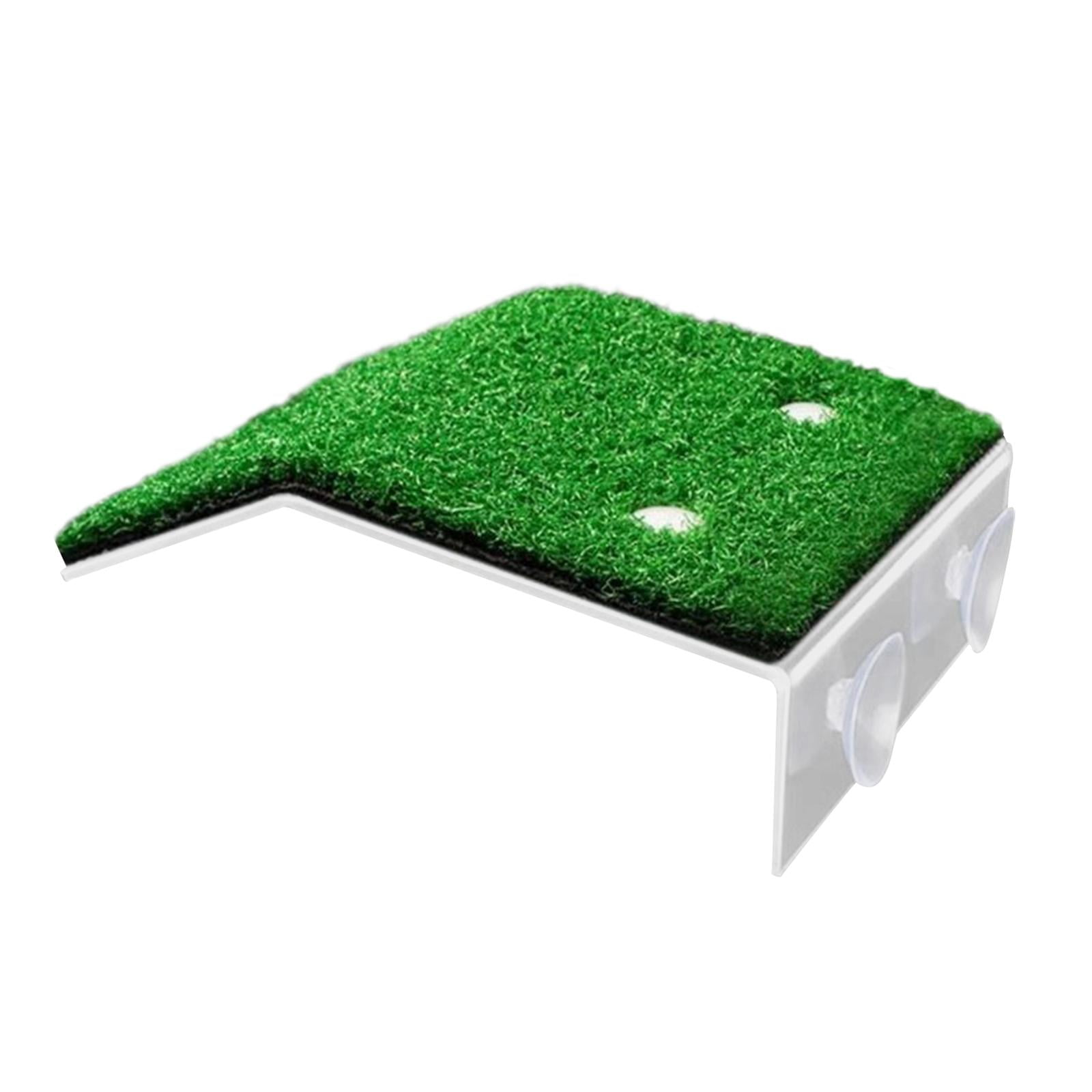 Magideal - De Descanso Para Tortugas, Estante Para Escalar, Rampa Para Tortugas De Césped Artificial Para Ranas, Dragones Barbudos, Animales Semiacuát M