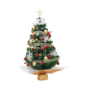Bothyi - Mini Árbol De Navidad De Mesa Árbol De Navidad En Miniatura Para Oficina, Interior Y Hogar, 60 Cm, Verde