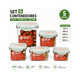 thumbnail image 2 of SET 5 CONTENEDORES HERMÉTICOS TRITAN BPA FREE, 2 of 6