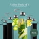 thumbnail image 3 of Set de 6 botellas de vidrio Kitchen Lux de 16 oz con cierre hermético, 3 of 7