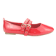 thumbnail image 1 of BALLERINAS CHALADA ROJO CHAROL  MUJER 5-MIU-3 - Talla 36, 1 of 6