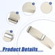 thumbnail image 4 of Brazalete elástico para mujer y hombre, brazalete de 2 cm, gemelos para camisa, 4 of 5