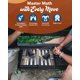 thumbnail image 5 of Set de backgammon WE Games Travel Magnetic de piel azul marino, 5 of 9