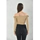 thumbnail image 3 of Polera Mujer Manga Larga Crop Beige Ajustable Talla M, 3 of 3