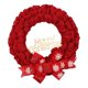 thumbnail image 4 of Guirnalda De Guirnaldas De Puerta De Corona De Navidad Para Patio Delantero De Navidad Acción De Gracias Rojo 37 Cm, 4 of 5