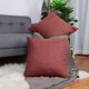 thumbnail image 1 of PiccoCasa Juego de 2 Fundas de Almohada de Algodón y Lino de 18" x 18", Rojo, 1 of 7
