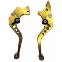 Puntostore - Manillas Para Frenos Y Embrague Aluminio Para Moto Dorado - Ps