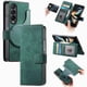 thumbnail image 1 of Funda Billetera Magnética para Samsung Galaxy Z Fold 4 Soporte Tarjetas Desmontable Verde, 1 of 6