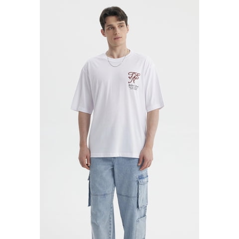 Fashionspark - Polera Hombre Print Blanco- Ll