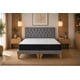 thumbnail image 2 of Cama Europea 2 Plazas Completa Base Dividida Capitone Gris, 2 of 4