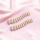 thumbnail image 3 of Purpurina color champán Joyvvew, cromada, cuadrada, mediana, de Press On Nails, 3 of 5