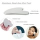 thumbnail image 3 of Herramienta facial Gua Sha SQULIGT de acero inoxidable plateada, 3 of 3