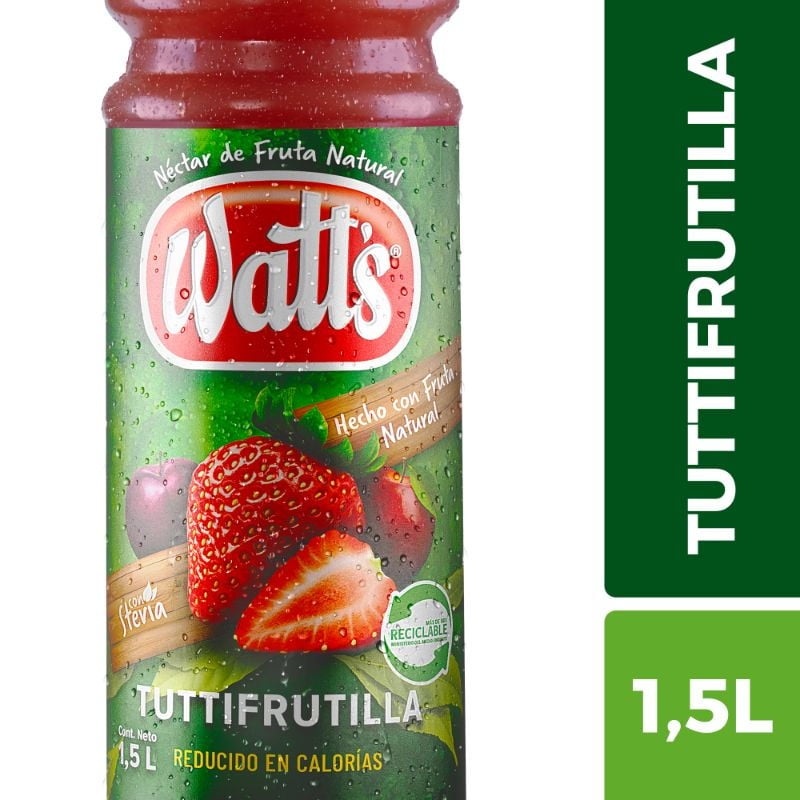 Watts - Néctar Sabor Tutti Frutilla Botella
