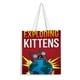 thumbnail image 1 of Exploding Kittens Bolso de tela con estampado de lienzo para mujer, bolsa de compras reutilizable y estética, con cremallera interior, regalo para mujer, 35 × 40 cm., 1 of 6