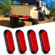 thumbnail image 1 of Nilight Luz Trasera LED Ovalada Roja de 6" para Remolque – 4 uds Impermeable, 1 of 8