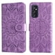 thumbnail image 4 of Funda tipo cartera FOXDOCK para Samsung Galaxy M52 5G , diseño girasol en relieve, cuero PU, cierre magnético, soporte y tarjetero, 4 of 5