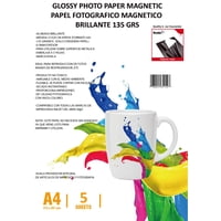 Arkolor - Papel Fotográfico Glossy Magnético Imántado 5 Hojas A4-Koala