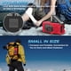 thumbnail image 3 of Radio meteorológico de emergencia, radio de alerta meteorológica de 4000 mAh con carga solar, manivela y carga USB, radio AM/FM con luz LED, lámpara de lectura, alarma SOS, conector de auricular exter, 3 of 8