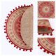 thumbnail image 5 of Juego de Manteles Redondos de Granja, Set de 6 Manteles para Decoración de Mesa de Comedor Interior y Exterior, Lavables, Alfombrilla de Mesa de Cocina, Limpieza con Paño Rojo de 15 pulgadas, 5 of 6