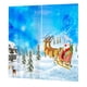 thumbnail image 2 of 2x Cortinas De La Ventana De La Ventana De Navidad De Navidad Persianas Para La Decoración Navide?a 28 #, 2 of 3