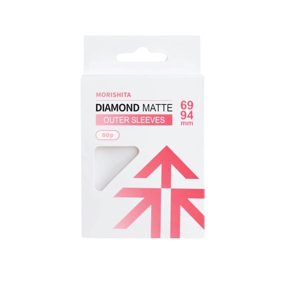 Fundas para cartas Morishita Diamond Matte 69 x 94 mm, paquete de 80
