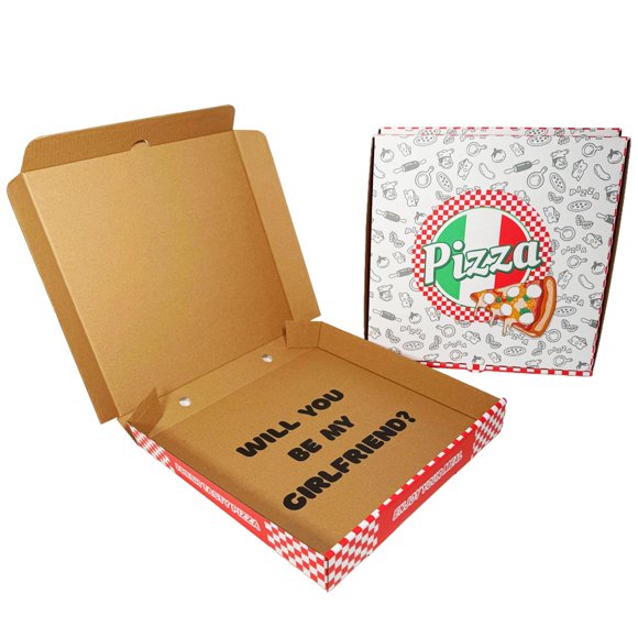 Tarjeta de propuesta Cappstan UK "Caja de pizza" para novia