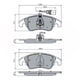 thumbnail image 2 of Pastillas Freno para auto Audi A4 Quattro 2009-2016 Delantero, 2 of 5