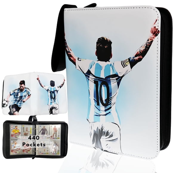 Álbum para tarjetas coleccionables Rucher de 440 bolsillos, impermeable, con fundas