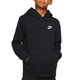 thumbnail image 5 of Sudadera con capucha Nike Club para niños, negra y blanca, XL, 5 of 6