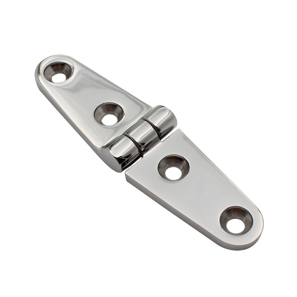 Xusx111 - Bisagra De Correa De Barco, Bisagra Marina, 4 X 1 Pulgadas (102mm X 26 Mm), Acero Inoxidable 316 (4 Pcs) Bisagra De Acero Inoxidable 316, Bisagra De Armario De Cubierta De Servicio Pesado Ma