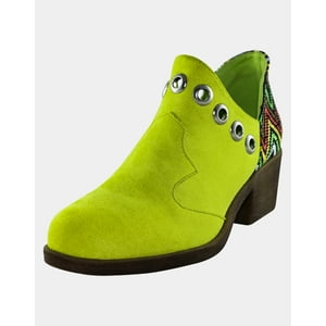 Danicolle Calzado - Botin Ojetillos Origen Verde Danicolle