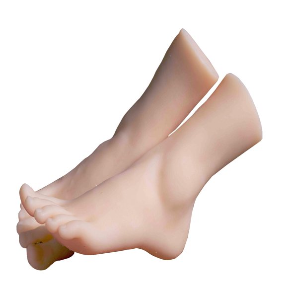 Par de Pies de Maniquí Realistas de Silicona SZLYTYUN