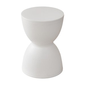 Magideal - Reposapiés Redondo Pequeño. Reposapiés Pequeño. Mueble Multiusos. Cómodo Reposapiés. Para La Cabecera O La Puerta Del Dormitorio. Taburete Para Cambia Blanco