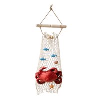 Magideal - Estatua De Cangrejos De Resina, Decoración De Pared, Mano De Obra Fina, Adorno Colgante Decorativo, Estatuilla De Cangrejos De Simulación Para Patio Y 57Cmx21Cmx5Cm