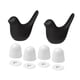 thumbnail image 1 of 2 tapas de tornillo de cerámica para inodoro con diseño de pájaro, decoración de baño, creativas y fáciles de instalar, reemplazo para tapa de tornill Negro, 1 of 5